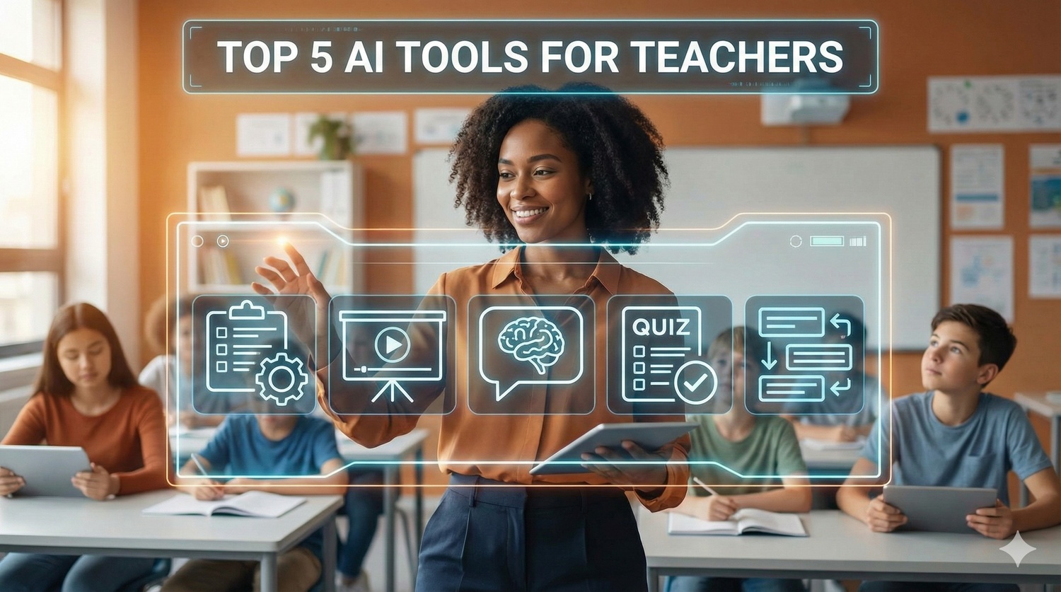 Top 5 AI Tools Every Teacher Must Use to Improve Classroom Learning