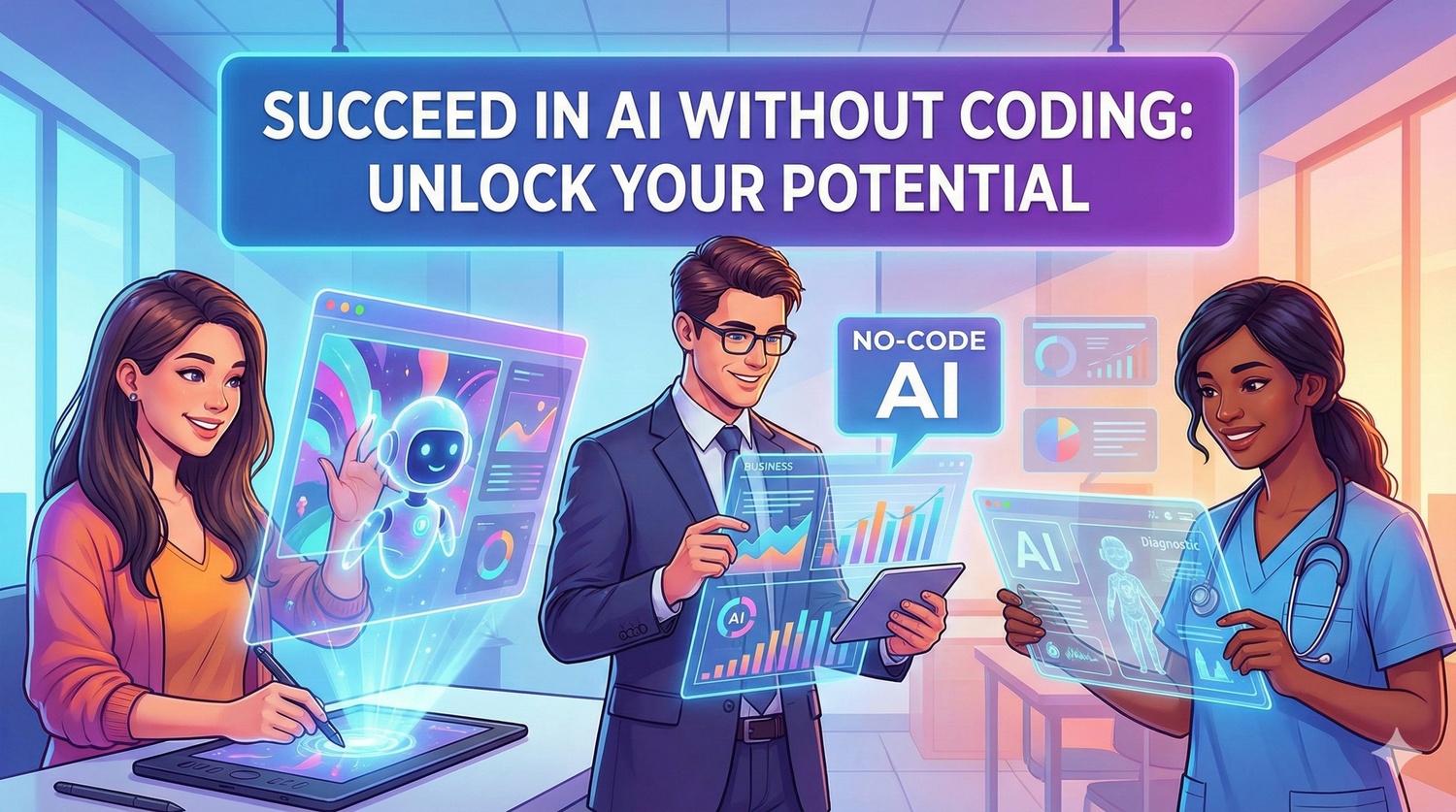Why Students Without Coding Background Can Still Succeed in AI